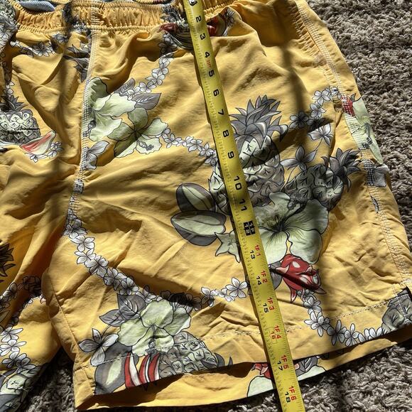 Tommy Bahama Relax Shorts Mens L Orange Green Palm Tropical Swim Trunks Mesh - Picture 6 of 9